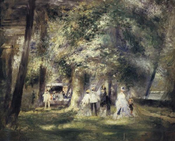 Pierre Renoir Inthe St Cloud Park oil painting picture